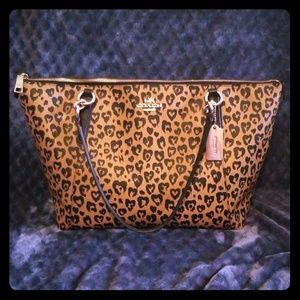 Coach Leopard Print Ava Tote